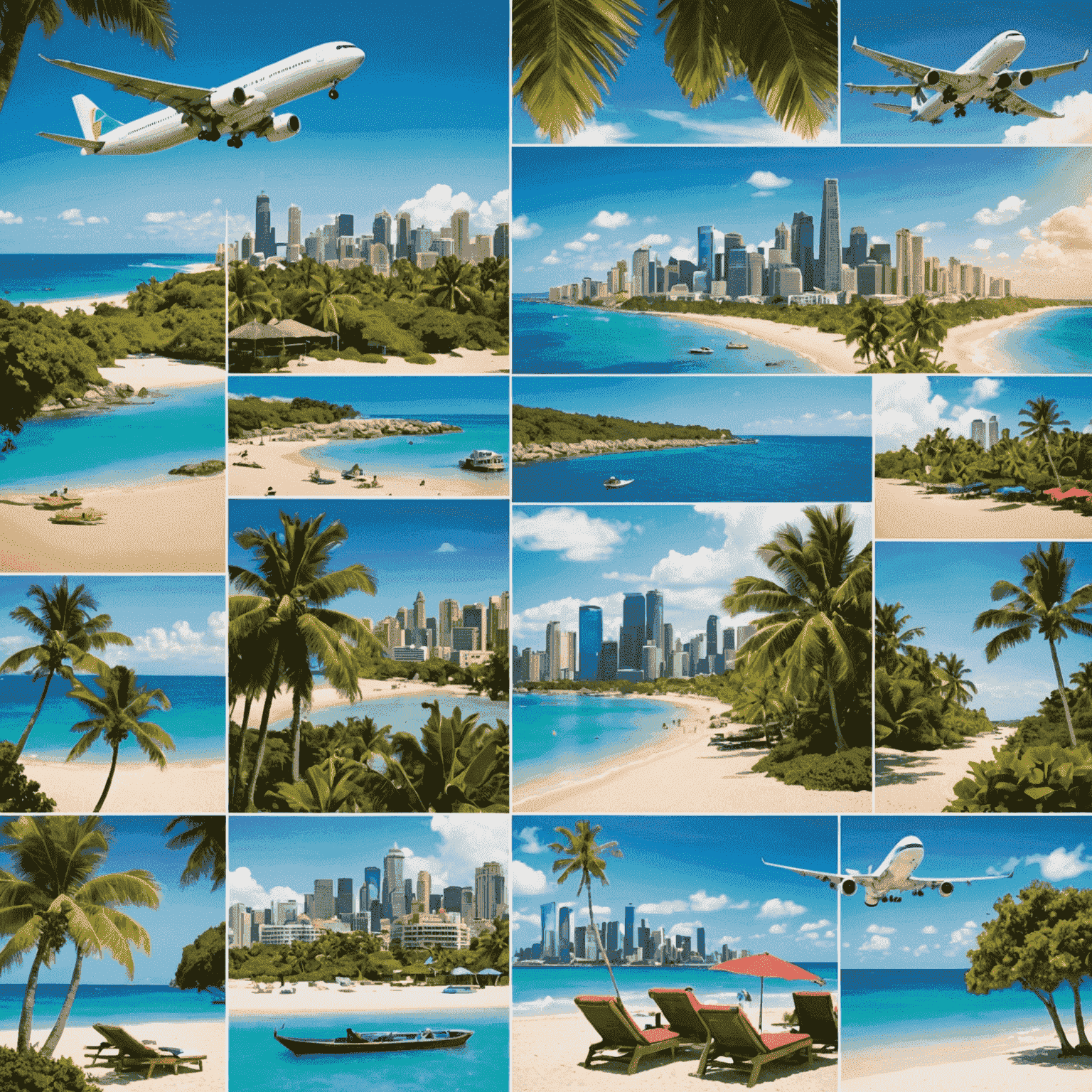 A collage of Meme Travel-related images including an airplane, a tropical beach, and a cityscape, representing the latest Meme Travel industry news